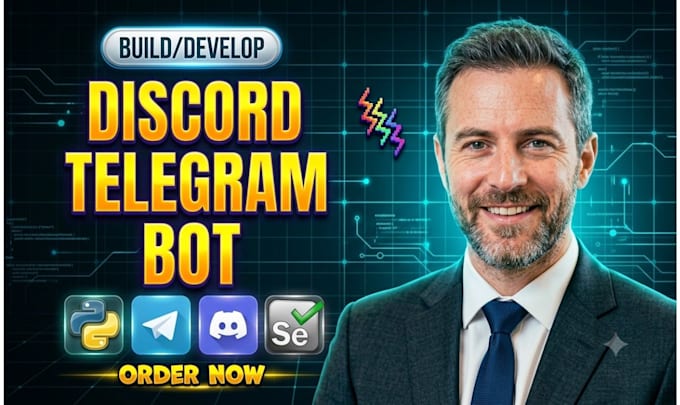 build a custom python API bot telegram bot discord bot or web scraper automation