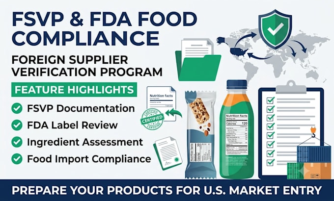 prepare fsvp foreign supplier verification program and fda food label review