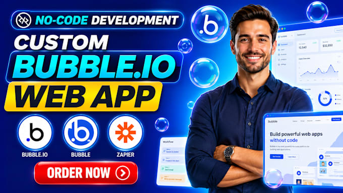 build custom bubble io web application or web app