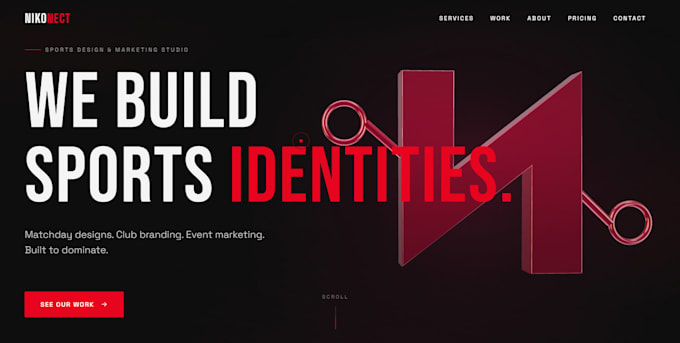 design a modern, responsive and animated website with gsap, 3d elements