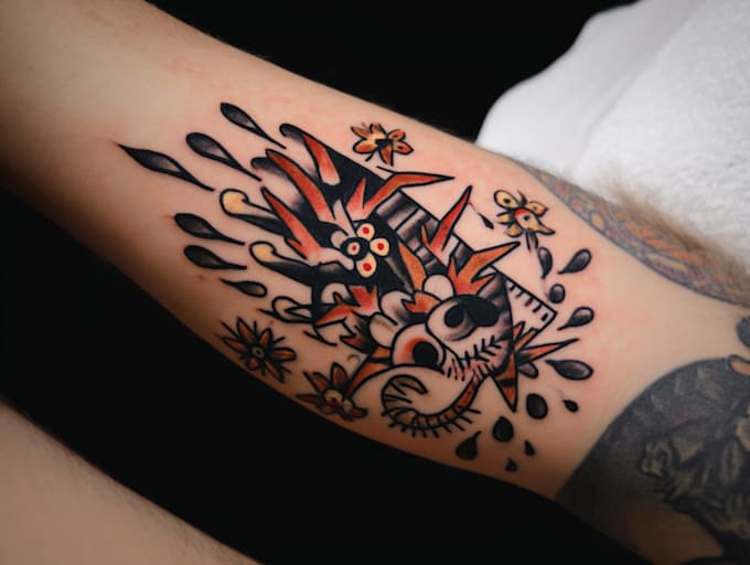design a meaningful tattoo concept with creative illustation