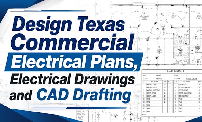 design texas commercial electrical plans, electrical drawings and cad drafting