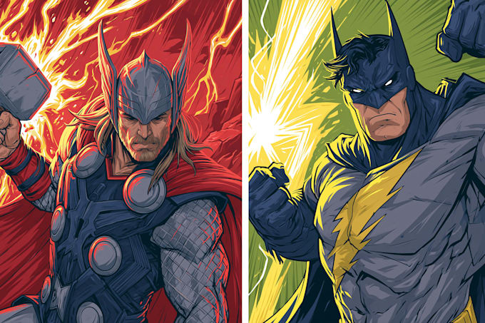 do a charcter design illustration your comic character