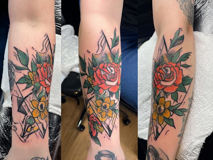 tattoo concept into a clean and artistic custom design
