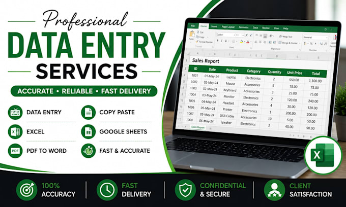 do accurate data entry, copy paste, excel and google sheets