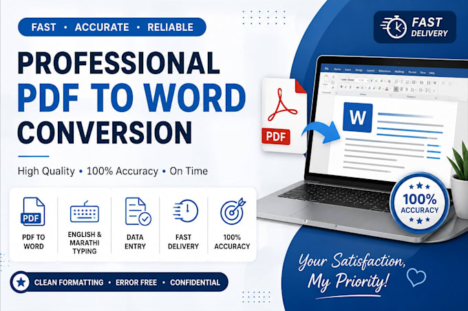 convert PDF to word accurately and manually