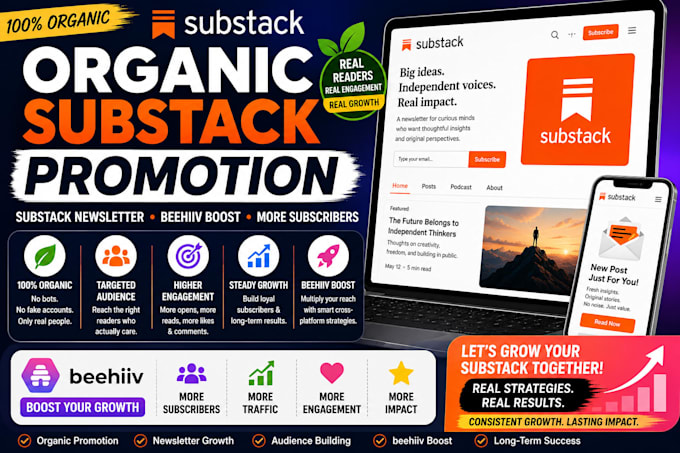 substack account setup substack newsletter manage substack post substack promote