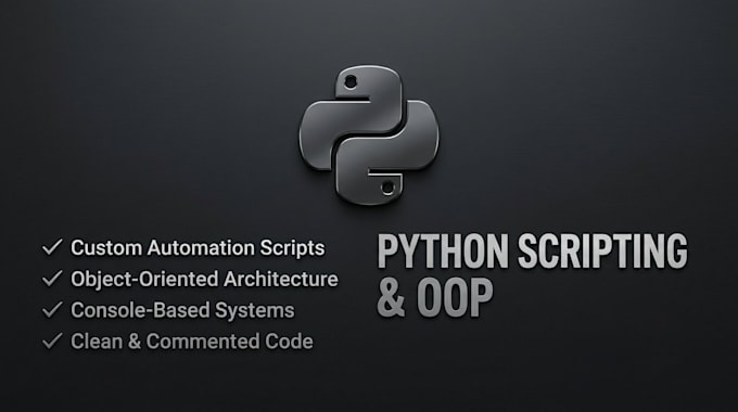 write clean python scripts and object oriented oop programs