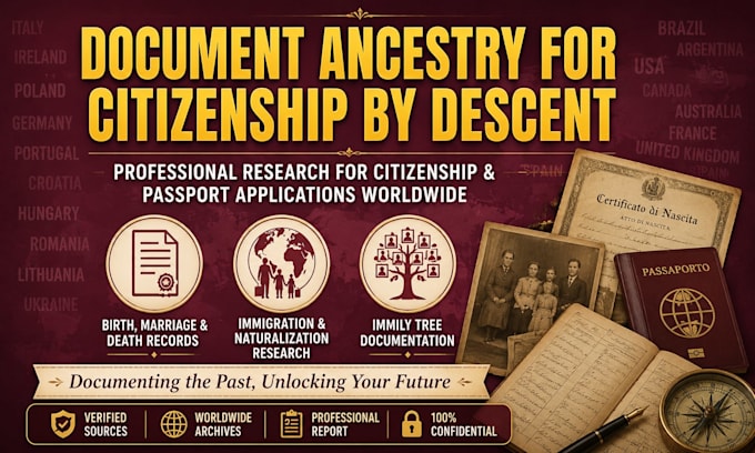 document ancestry for citizenship by descent applications