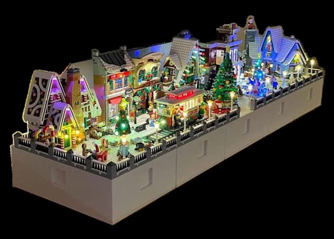 design custom lego christmas mocs,gift with bricklink studio PDF instructions