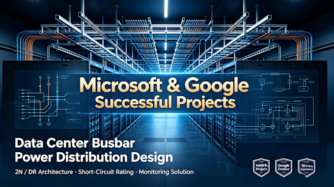 data center busbar power distribution design 2n DR architecture