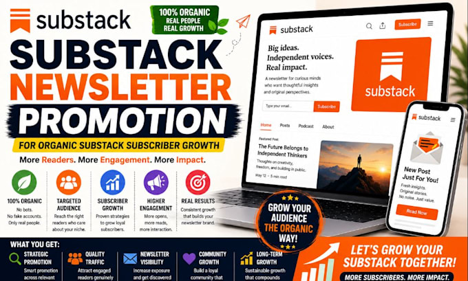 grow substack subscriber organically setup substack account, substack promotion