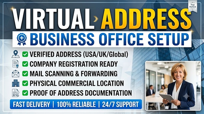 provide virtual office address, business address, and mail forwarding