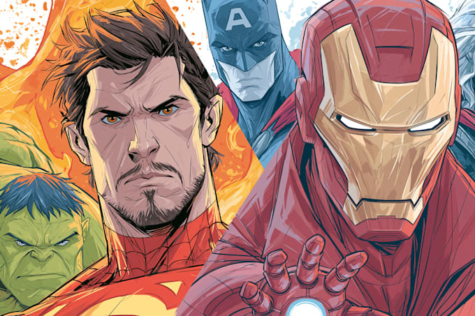 create comic book and custom illustration