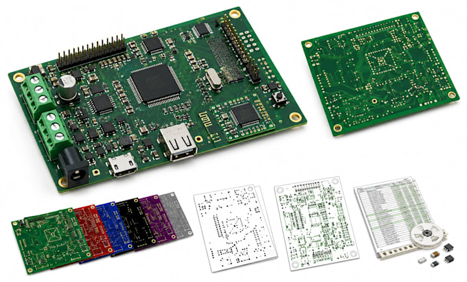 make pcb design and pcb layout gerber file in altium and kicad