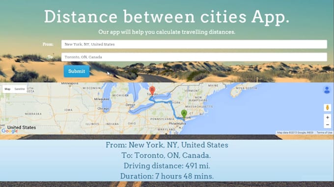 create google maps API applications and websites