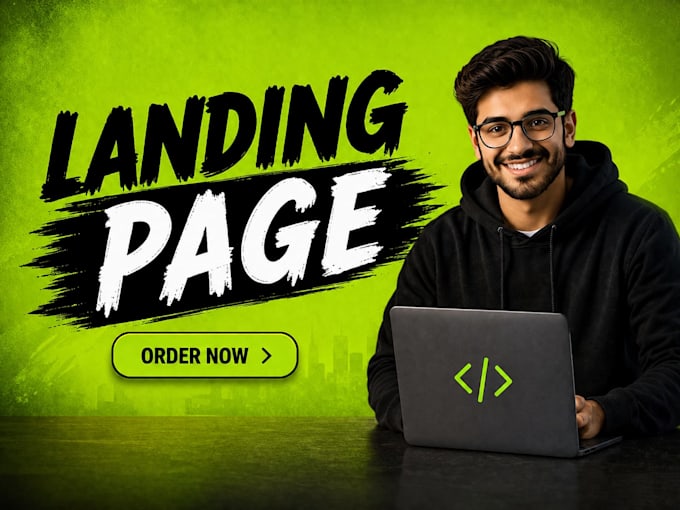 create an HTML CSS react landing page or portfolio website