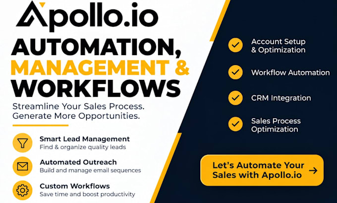 setup apollo io crm automation management and workflows