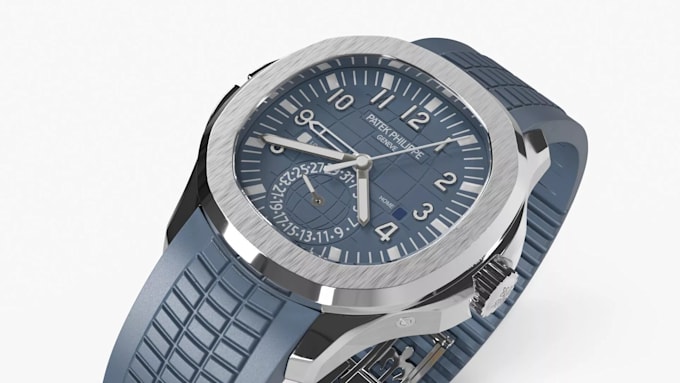 design 3d wrist watch cad model stl for printing and rendering