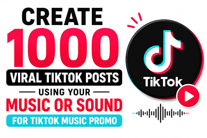 make 700 post on tiktok using your sound or music