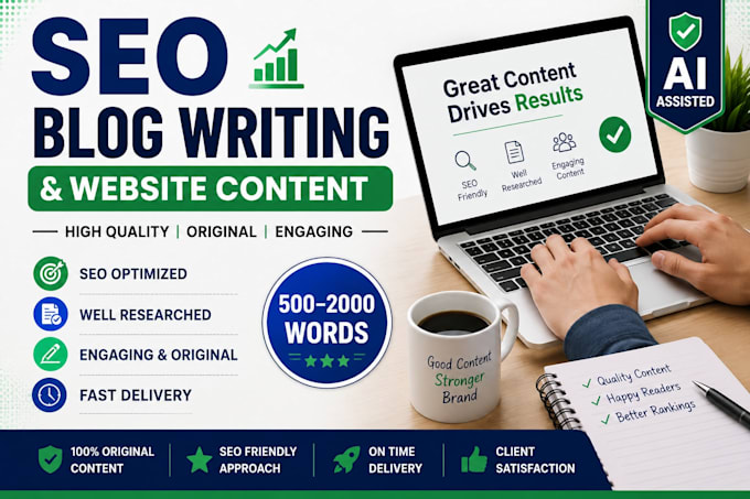write SEO blog posts, youtube scripts and website content