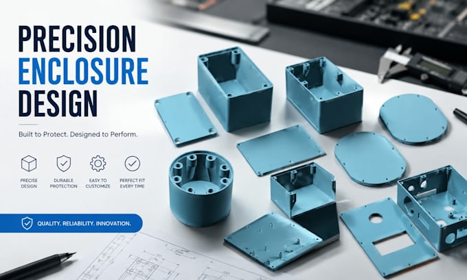 design 3d electronic prototype product, product enclosure, technical cad model