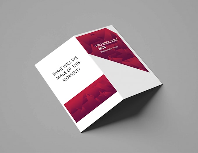 create a modern, professional, and bifold brochure