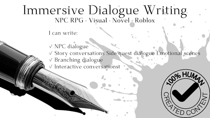 write immersive dialogue for your game