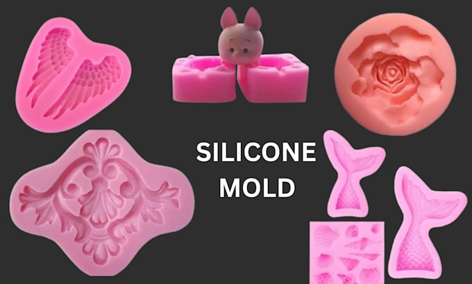 create custom silicone mold plastic injection mold slip casting mold print stl