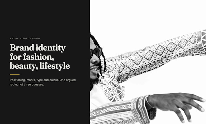 design a premium brand identity for fashion, beauty and lifestyle
