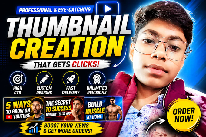 design high CTR youtube thumbnails