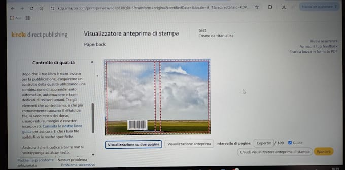 do professional amazon KDP cover template and barcode setup