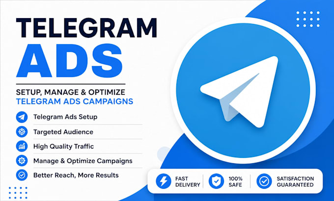 setup telegram ads, manage telegram ads campaign, fix telegram ads