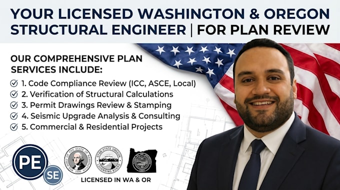 be your washington and oregon structural engineer for plan review
