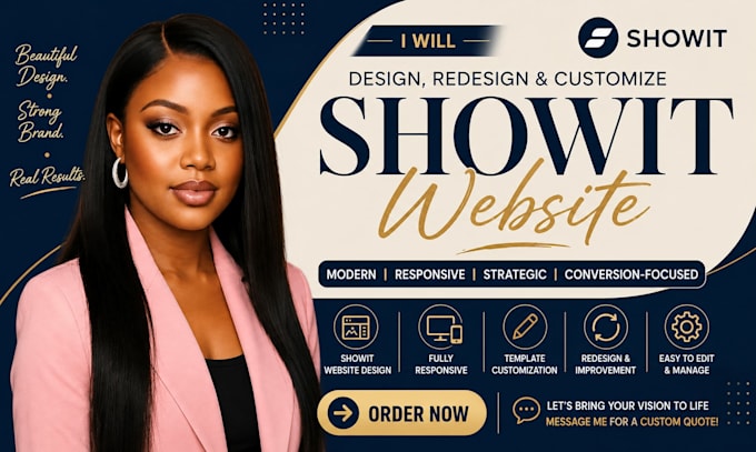 customize showit website, design and repair showit website professionally