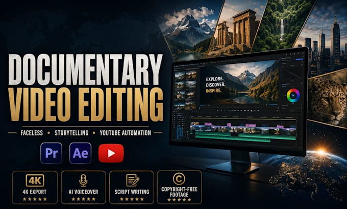 do documentary style and youtube video editing