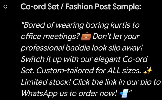 write catchy social media captions for your business