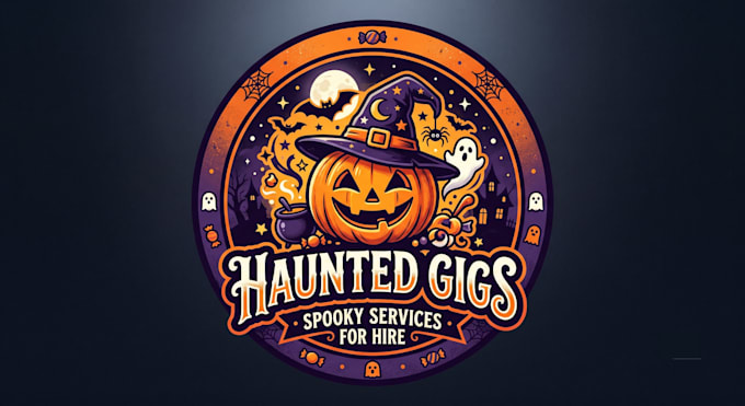do professional custom made halloween, scary, horror logo