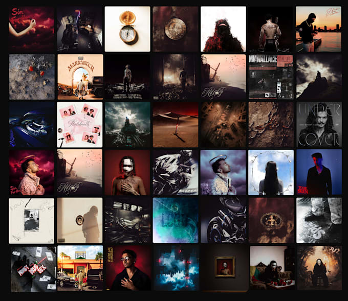 design unique cinematic album cover art