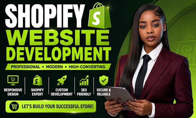 build shopify store, website development, redesign shopify website dropshipping