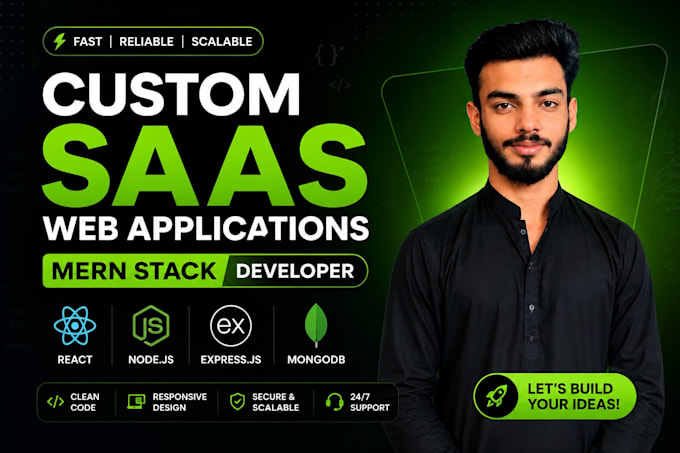 build full stack mern web app or saas mvp