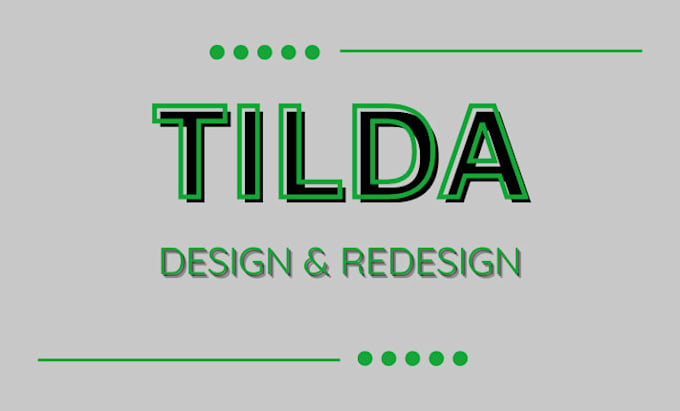 tilda website design and redesign