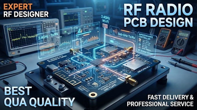 design high speed rf radio multilayer rigid flex pcb with manufacturing gerber