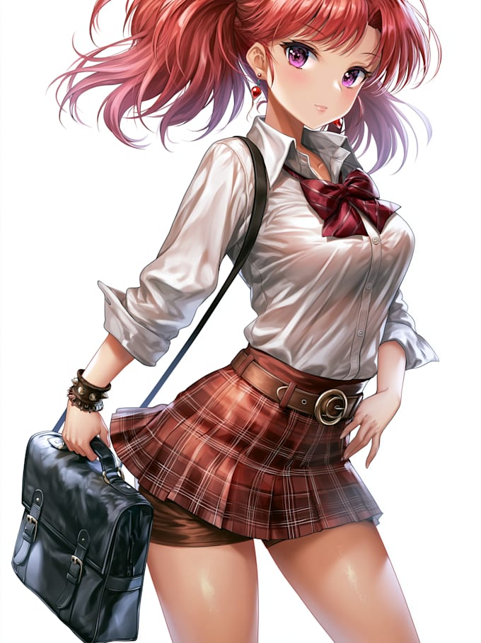 anime character an illustration and anime character