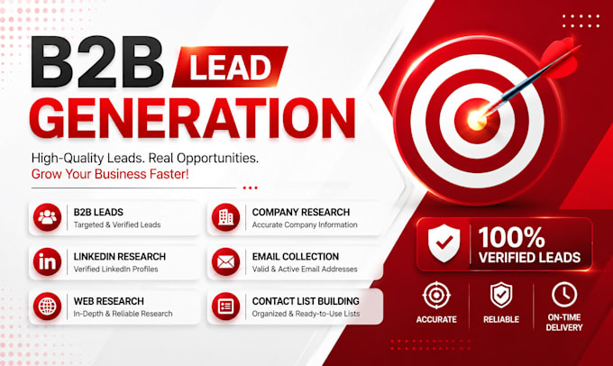 do b2b lead generation and linkedin research