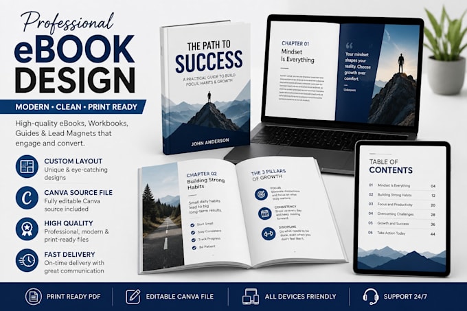 design professional ebooks and PDF guides