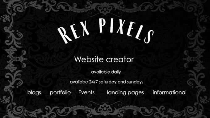 create a website for you