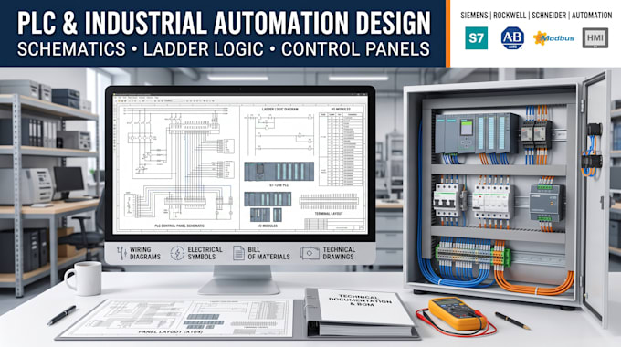 design plc control panel wiring diagram and electrical drawings