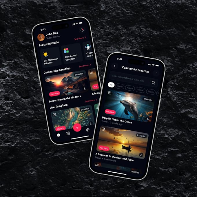 build ai video generator app, video editing app, ai image generator app