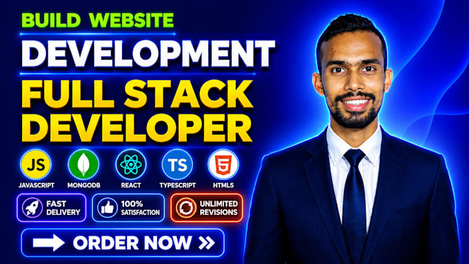 build website, website development, front end developer, full stack developer